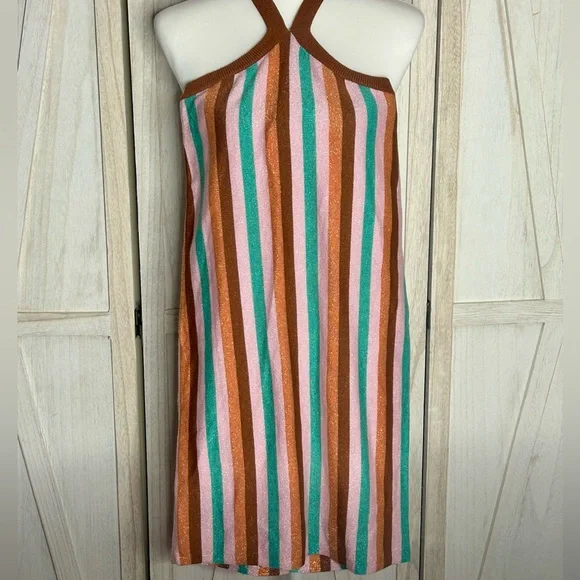 Princess Polly Multicolor Striped Mini Dress NWT bodycon, trendy striped Y2K - Picture 4 of 12
